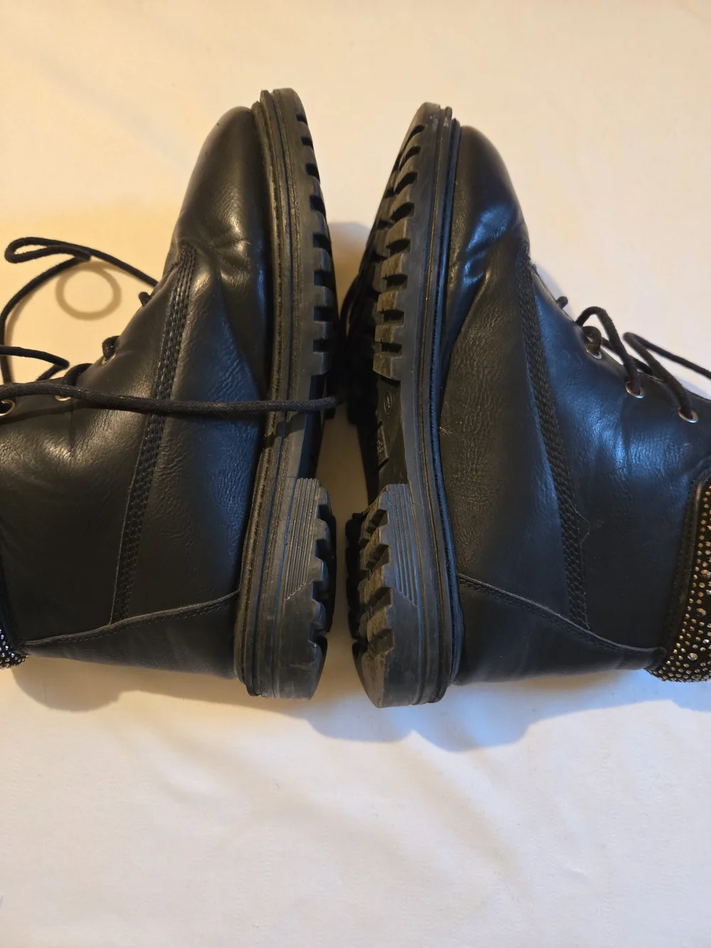 Link Black Kids Lace-Up Ankle Boots
